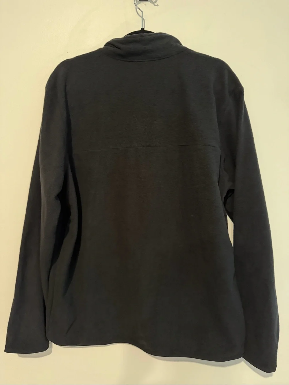 NWT The North Face Men's Anchor Black Quarter-Zip Fleece Pullover Size Large